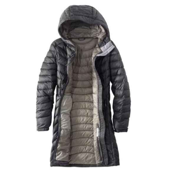 L. L. Bean Women's Ultralight 850 Down Hooded Coat - Picture 12 of 14